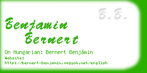 benjamin bernert business card